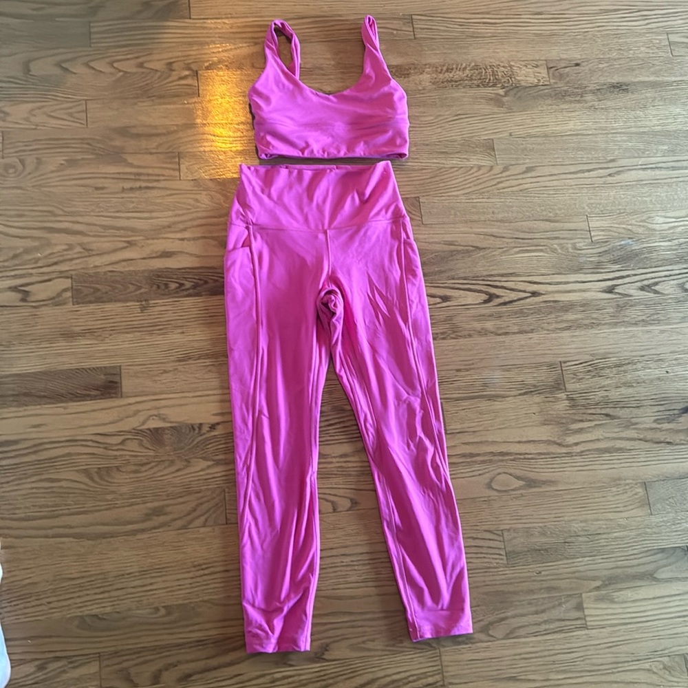 Lulu lemon set, pink